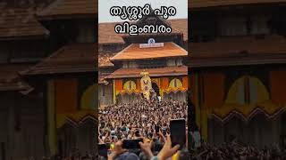 ത്യശ്ശൂർ പൂര വിളംബരം 2024 #thrissur_pooram #thrissur #thrissurpooramlive #thrissurpoorsm2024 #kerala