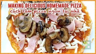 Making the Most Delicious Homemade Mozzarella Pizza | cách làm pizza rất ngon tại nhà -  #256