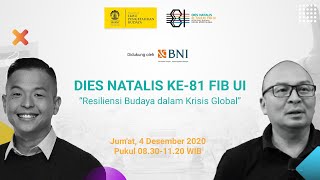 Dies Natalis ke-81 Fakultas Ilmu Pengetahuan Budaya Universitas Indonesia