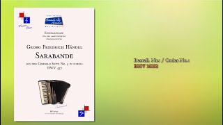 16152 Sarabande, HWV 437 Einzelausgabe Akkordeon