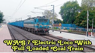 WAG 7 E Locomotive With Full Loaded Coal Train | Coal Train | Fastest Goods Train |Indian Railways|