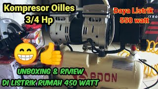 Gak Berisik Cocok Buat Pemula, Review Kompresor Edon 8L Oilles Tenaga 550 Watt