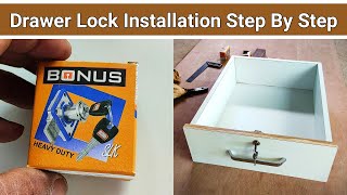 How To Install Drawer Lock Step By Step || दराज (ड्रावर) में लॉक कैसे लगाएं