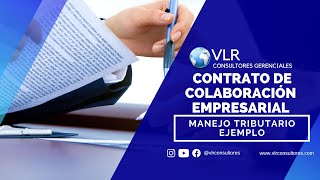 Contratos de colaboración empresarial | Manejo tributario en Colombia