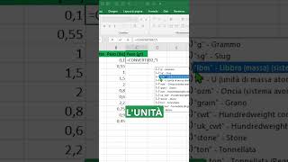 Convertire da sistemi di misura stranieri a quello italiano con Excel #exceltips #microsoft365#excel