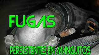 Como quitar una fuga persistente de manguito (manguera) en un motor