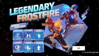 LEGENDARY FROSTFIRE // Free fire max // arun gaming 10x