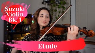 Etude with accompaniment | Suzuki Violin Vol. 1