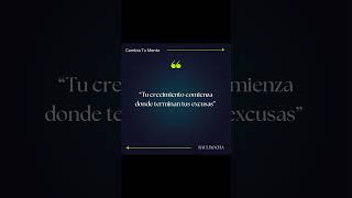 ¿Qué excusa dejarás atrás hoy? #mentalidad #frases #exito