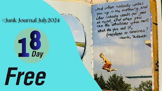 #junkjournaljuly |  Day17| Free | junk journal july 2024