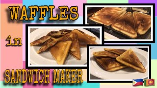 Waffles in sandwich maker | Waffle Recipe | JesAiRon