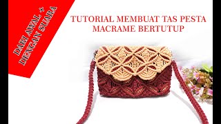 Tutorial Membuat Tas Tali Kur Pesta || Tas Tali Kur Bertutup