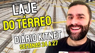 Diário Kitnet: Semanas 24 a 27 - Caixarias para laje térreo, conduítes e hidráulica