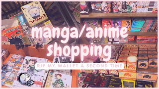 manga shopping! 🍃 anime goodies from kinokuniya!