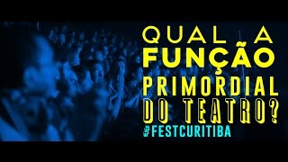 Qual a função primordial do teatro? | Flyer Arte 2