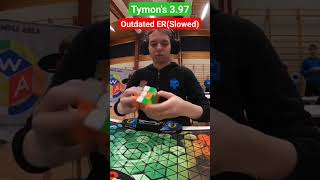 Tymon's 3.97 (Slowed) #rubikscube #cuber #cubing #rubik #shorts