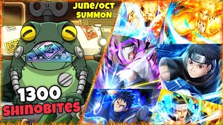 1300 SHINOBITES IN SUMMON JUNE/OCTOBER | NARUTO x BORUTO NINJA VOLTAGE