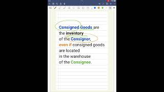 Consigned Goods Inventory 101