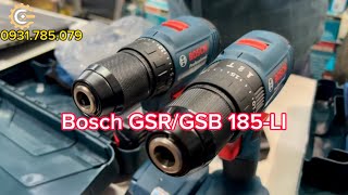 Máy Khoan Vặn Vít Pin 18V Bosch GSR/GSB 185-LI| 18V Cordless Brushless Driver Drill| Công Cụ Máy Móc