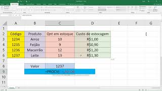 Função PROCV Excel