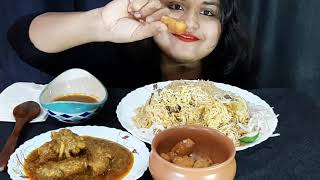 #ASMR #Mukbang #EatingShow | #Kolkata #Biriyani | #Spicy #Chicken Kosha | #Nuggets | #No #Talking