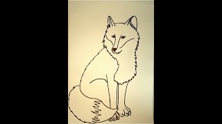 легкие рисунки из РУССКИХ слов (лис)/How to turn the words fox into a cartoon