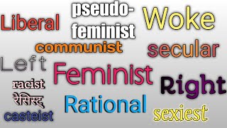 Popular Socio Political Words NOWERDAYS #liberal #feminist #secularism