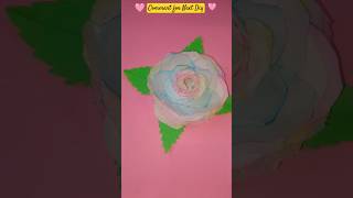 Flower from waste  🥰/comment kro kisa bna hai #flowers #youtubeshorts #yt #handmade #diy #viralshort