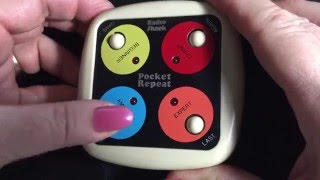 Radio Shack electronic pocket repeat game