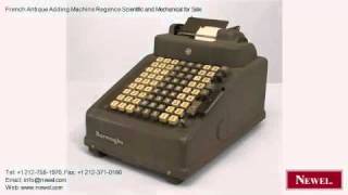 French Antique Adding Machine Regence Scientific and Mechani