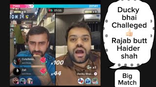 Rajab Butt vs Ducky bhai Tiktok Live😡 |Open challenge from ducky to haider and rajab🫣