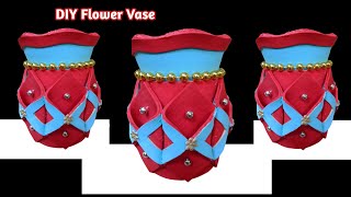 DIY Vas Bunga Cantik Dari Busa Spon Ati || How To Make Flower Vase #short