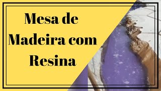 → Trabalho Incrível 【 Mesa de Madeira com Resina 】