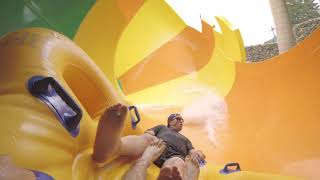 Sandstorm and Dune Runner Raft Slides POV at Camelbeach Mountain Waterpark PA