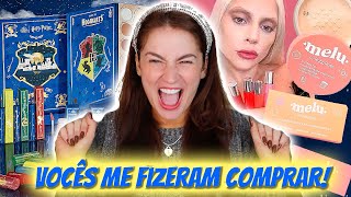 COMPRINHAS DE MAQUIAGEM QUE VOCÊS ME INFLUENCIARAM! CAROS e BARATINHOS!