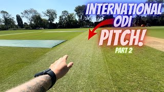 Preparing My FIRST International Cricket Pitch!   Part 2