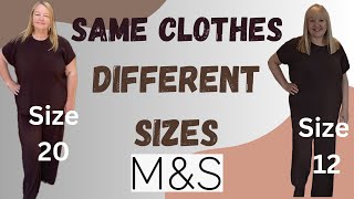 Same clothes, different sizes M & S Fashion haul Collaboration with Rhian Warlow. Plus size over 50