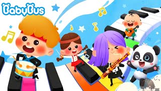 BELAJAR CARA BERMAIN ALAT MUSIK & MENGENAL SUARA HEWAN BERSAMA BABYBUS | KARTUN | BABYBUS INDONESIA