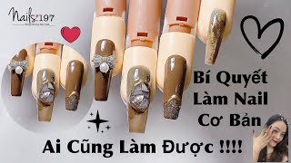 Học Nail Trang Trí Cơ Bản Xà Cừ và Nhũ Cơ Bản Cho Người Mới Học