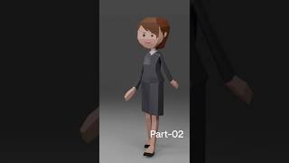 how to create a cartoon character modeling in blender for beginner's part-02 #blender #blender3