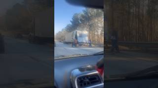 Damaged Truck Trailer #contentcreator #driving #safety #truck #truckdriving #viral #drivesafe