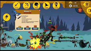 Stick War: Legacy mission 57 Our remaining surviving units Vs Army of Deads Hard-Insane difficulty