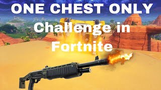 The ONE *CHEST* ONLY challenge in fortnite