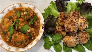 Vietnam Mama Cooking/ món ngon từ thịt băm kết hợp với cà rốt hành tây / minced meat and vegetables