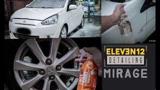 FULL DETAILING + CERAMIC COATING | MITSUBISHI MIRAGE x GYEON PRODUCTS