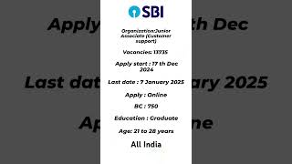 State Bank of India | Recuritment | Apply Online | All over India