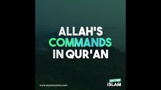 Allah's Commands in Qur'an