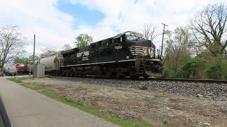 ES44DC with a Raised Letter K5LAR24; WB Freight in Wabash, IN