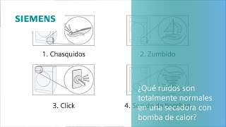 ¿Qué ruidos son totalmente normales en una secadora con bomba de calor? | SIEMENS