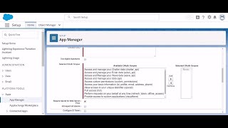 Configuring OAuth for Salesforce